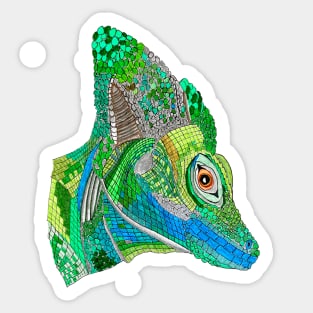 Plumbed Lizard Sticker